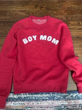 Homage "Boy Mom" Crewneck Sweater - Women's Casual Pullover